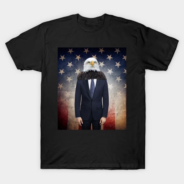 THE AMERICAN BALD EAGLE MAN T-Shirt by Bristlecone Pine Co.